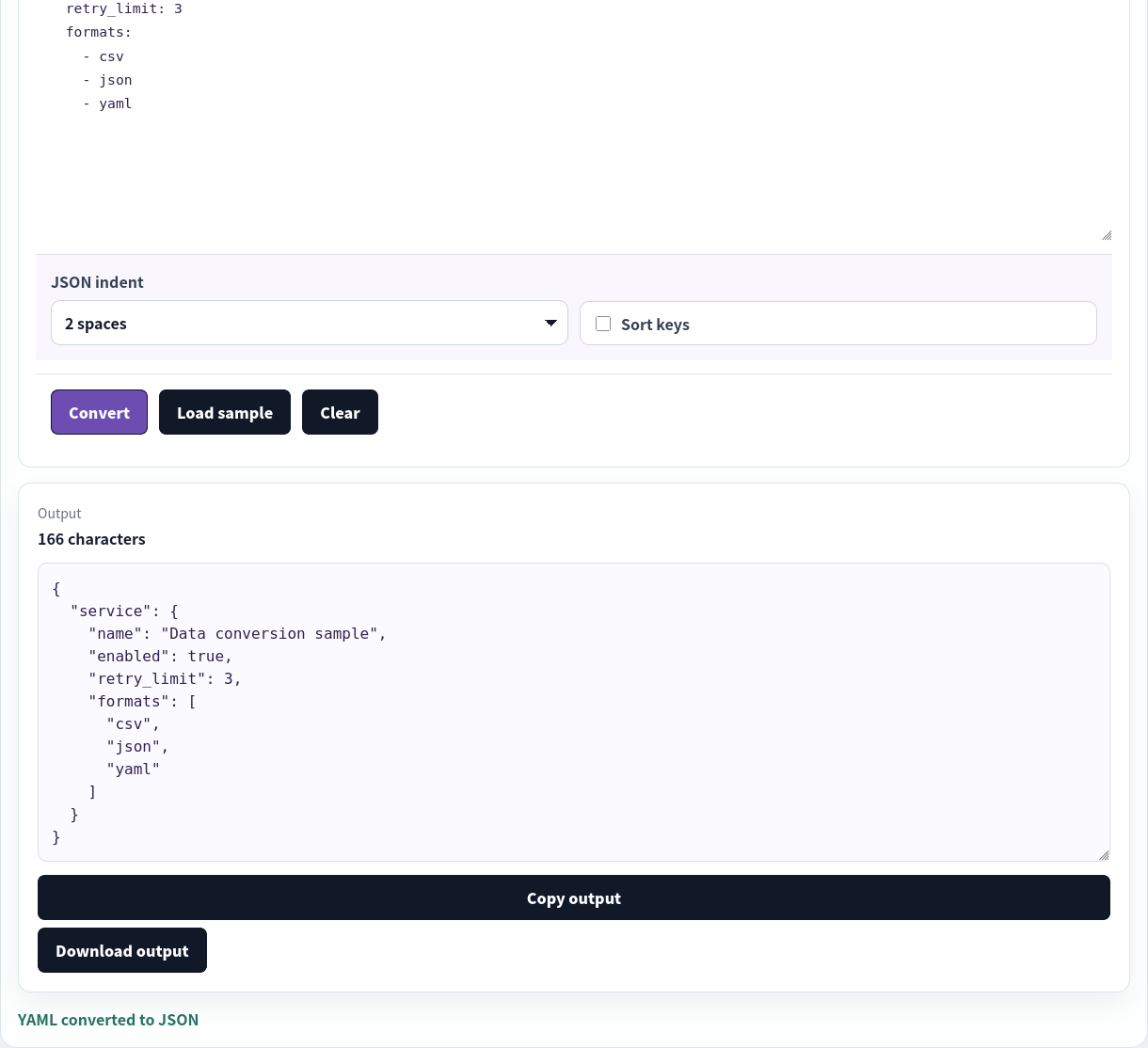 A localized YAML configuration converted to JSON.