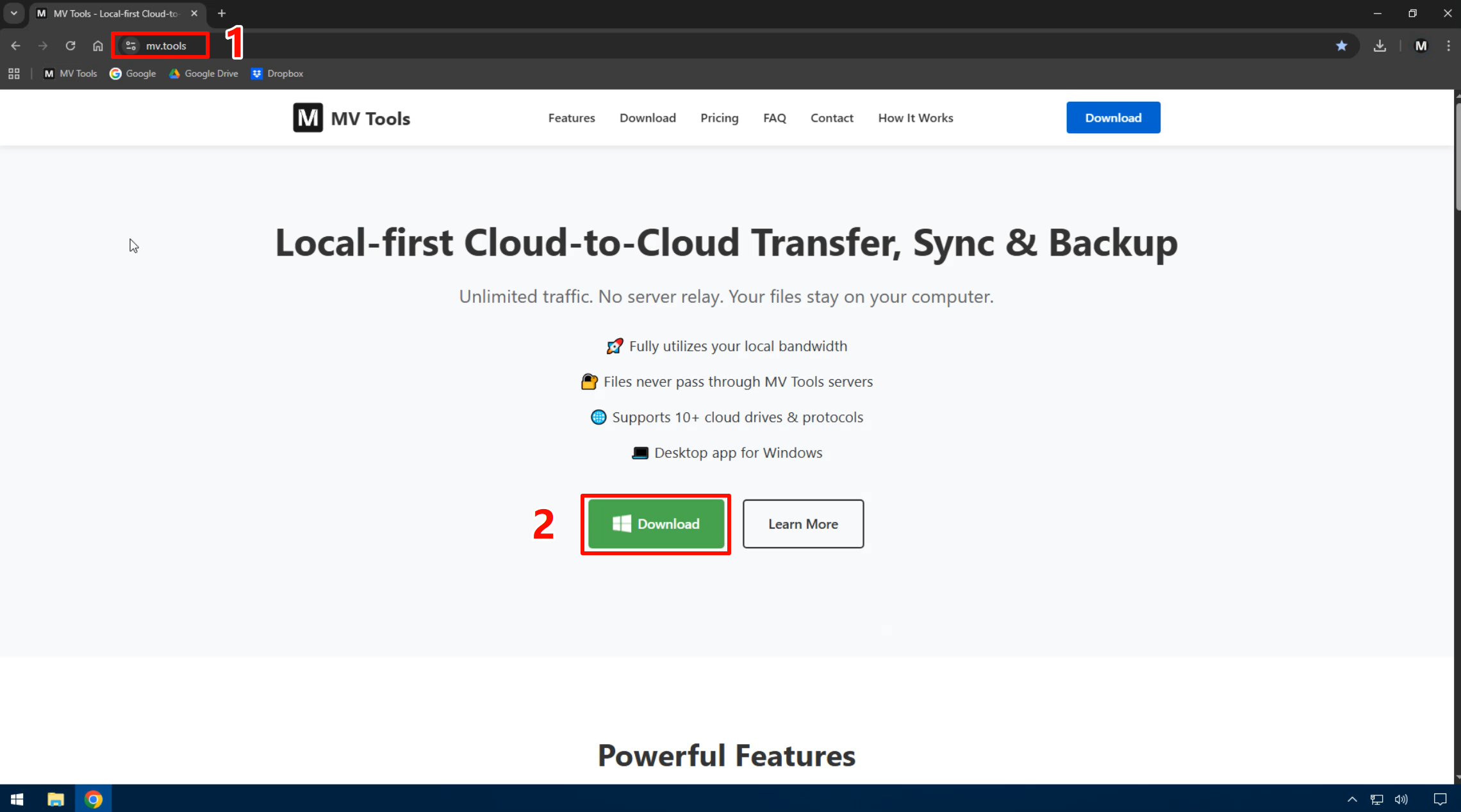Visit the official website and click the Download button