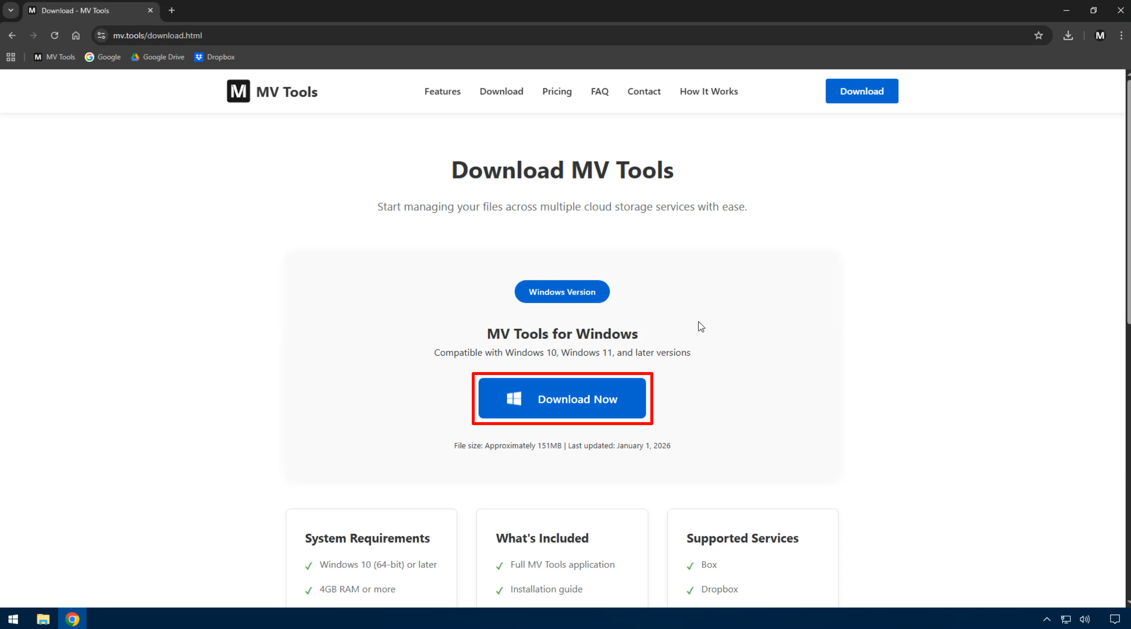 Start downloading MV Tools
